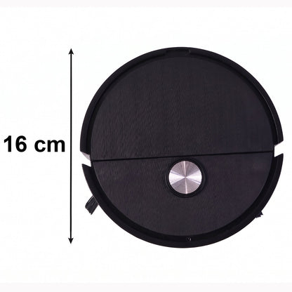 Light mopping robotic vacuum cleaner for simultaneous dust and floor care