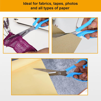 Detail of the comfortable, ergonomic handle designed for extended use with these craft scissors.