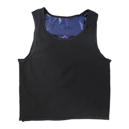 Close-up detail of sweat shaper vest fabric