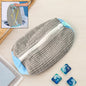 Heavy-duty reusable shoe washing bag with zipper closure for machine wash