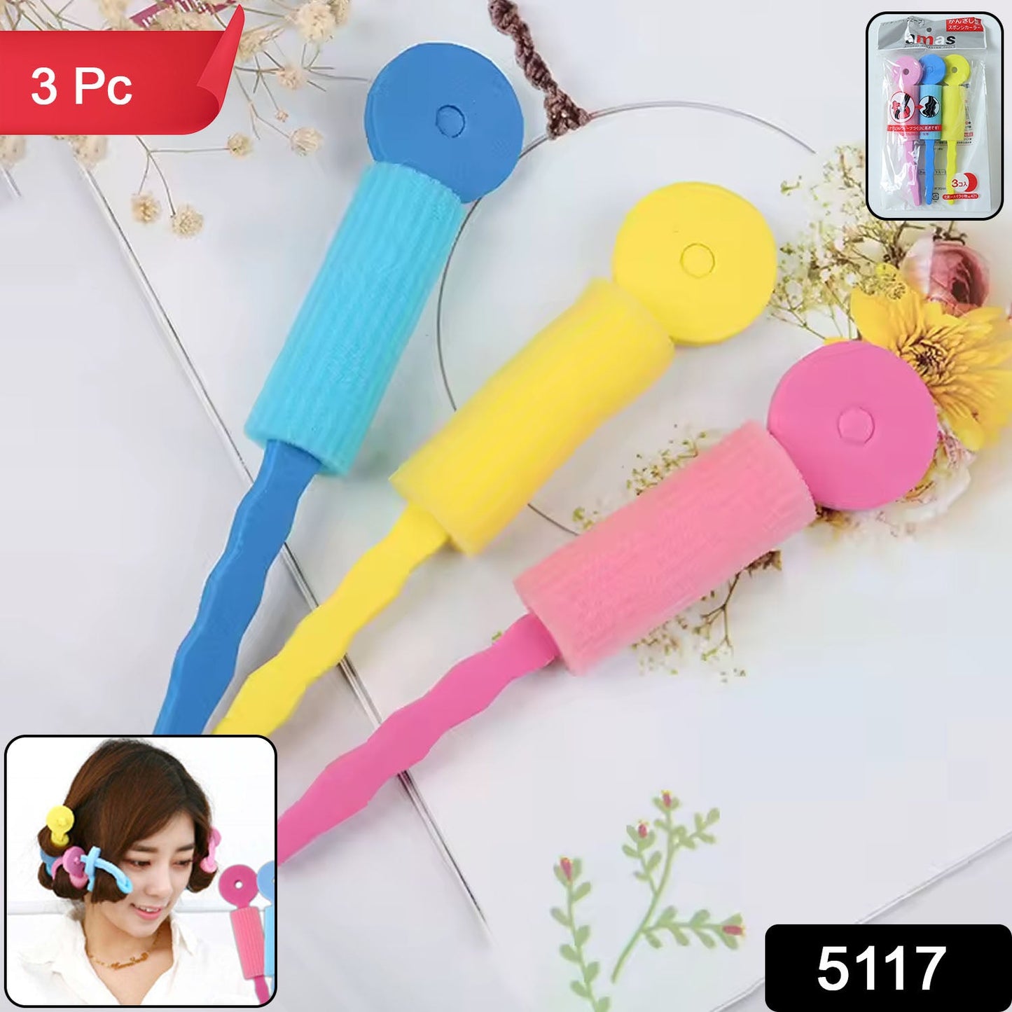 Heatless hair curlers for women creating bouncy curls