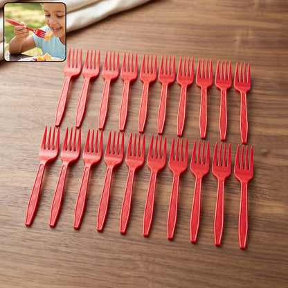 Reusable plastic fork 20 pc set
