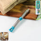 Apex stainless steel vegetable peeler with ergonomic handle on kitchen counter