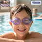 Kids lightweight swimming goggles with flexible frame and leak proof seal