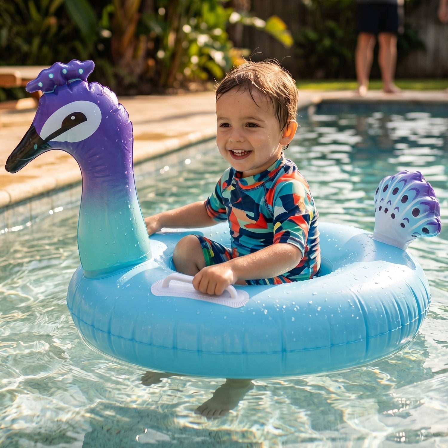 Safe floating ring for kids during water play and swimming practice