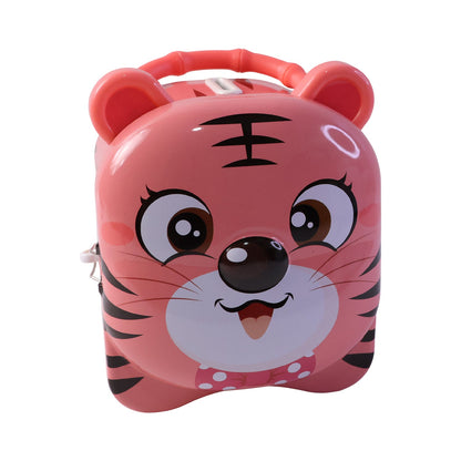 Compact decorative piggy bank for children