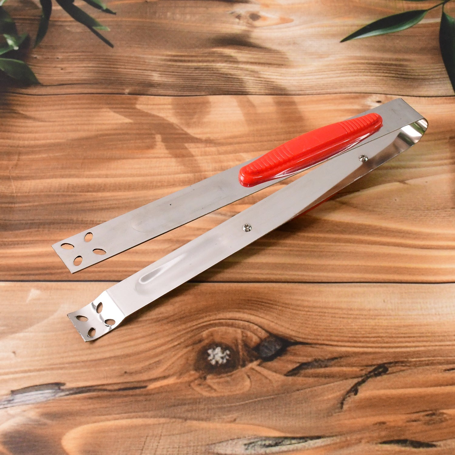 Heavy duty stainless steel kitchen tongs ideal for cooking and grilling