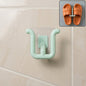 Wall-mounted slipper holder rack installed for home organization