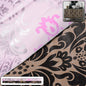 Self-adhesive decorative wallpaper roll with modern pattern displayed
