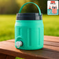 Front view of insulated water jug 4L with sturdy handle