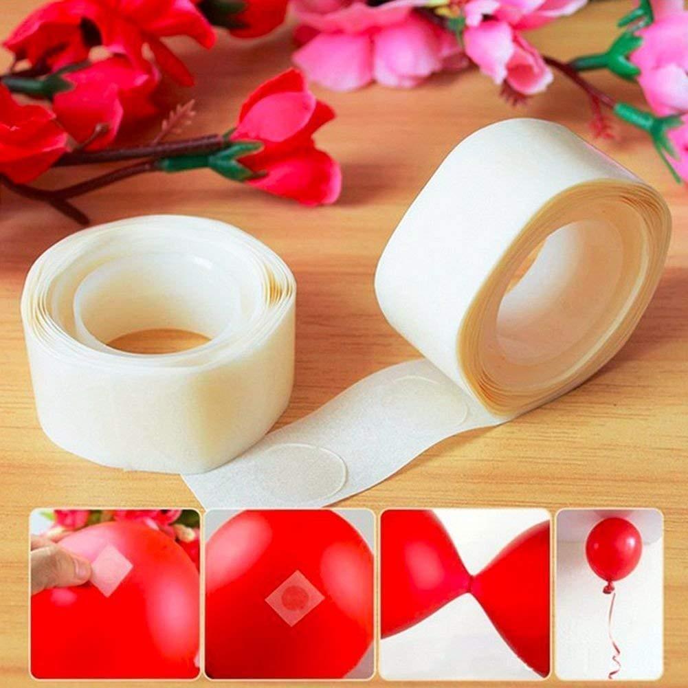 FastenMate Glue Dots securing colorful balloons for a festive party decoration.