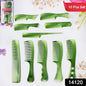 Multipurpose hair comb set with assorted plastic combs for styling and grooming