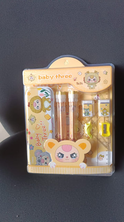 Kids stationery set packaged as a gift-ready back-to-school kit