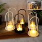 Set of 6 flameless LED candles in wind light style for decorative lighting