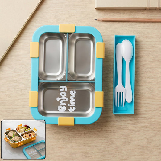 Airtight stainless steel lunch box in vibrant color