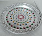 Elegant silver plated pooja thali, perfect for Indian traditional worship and ceremonies.