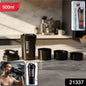 Protein shaker bottle with leakproof flip lid closed