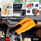 Compact Emergency Safety Cutter keychain with glass breaker and seat belt cutter.
