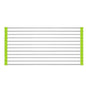CookAura Roll-Up Dish Drying Rack for kitchen sink, showcasing its versatile design.