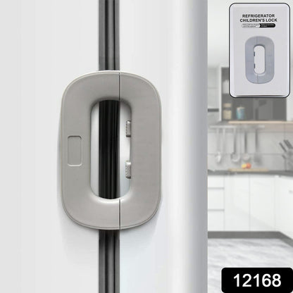 Child safety lock latch for fridge freezer door with easy press buttons