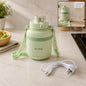Portable electric kettle 600ml, travel water boiler bottle with temperature control (1 pc)