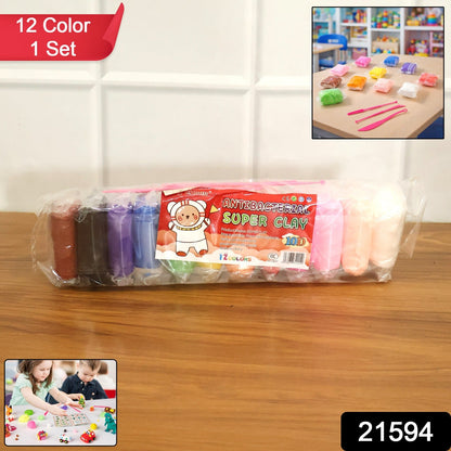 Soft colorful clay molds from the antibacterial kids clay set