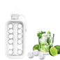 ChefAura Foldable Ice Tray with a clear lid, ready for freezing.