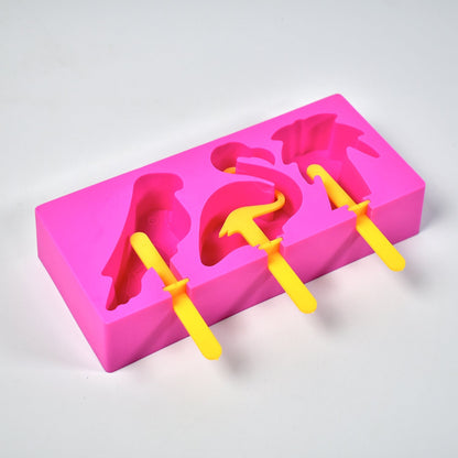 Brightly colored reusable ice candy mould maker set for healthy frozen snacks.