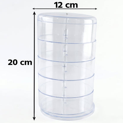 360 degree rotating jewellery organizer for tidy accessory storage