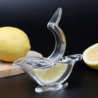 Handheld citrus juicer, ideal for quickly squeezing lemons and limes.