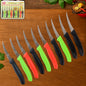 Supermom lemon knife set featuring 10 stainless steel knives with ergonomic handles