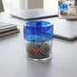 Magnetic pin and paper clip desk dispenser with rotating lid for organized workspace