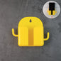 Wall mount mobile phone holder with hook holding a smartphone securely