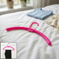 Plastic wardrobe clothes hanger rack for closet organization