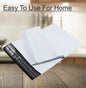 White tamper-proof polybag for secure D2C shipping, front view.