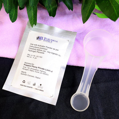 Men’s facial bleaching cream and activator powder for skin brightening
