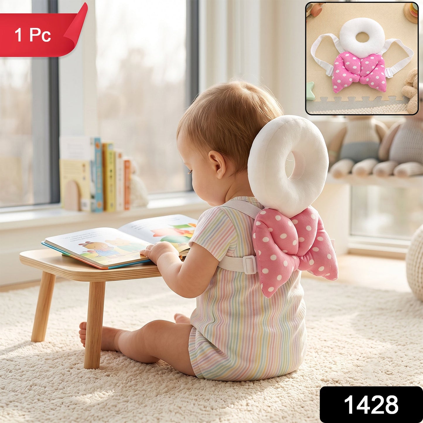Baby Head Protector – Soft Safety Pad for Toddlers | Mini Bubbles