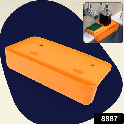 Packaging shot of the Garth sink drainer shelf, highlighting its compact size and utility.
