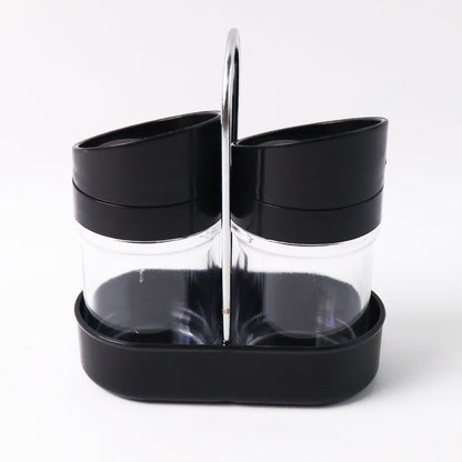 Durable food storage jars for spices with plastic lids