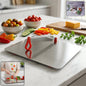 Steel multipurpose chopping board with knife
